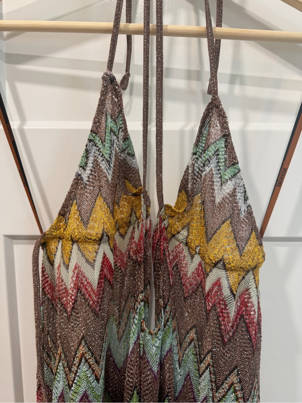 Missoni Multicolor Zigzag Halter Maxi dress - Picture 2 of 6